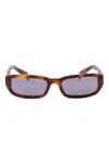 Prada Full Frame Sunglasses In Brown