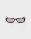 Prada Rectangle Sunglasses In Brown