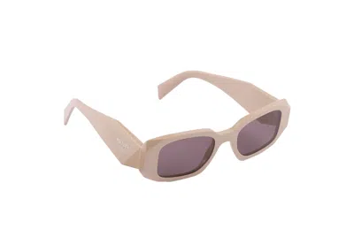 Pre-owned Prada Symbole Sunglasses In Pale Pink/plum (spr17w_evyj_f06x1_c_049)