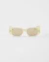 Prada Rectangular-frame Sunglasses In Neutral