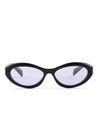 Prada Violet Oval Ladies Sunglasses Pr 26zs 16k40j 55 In Black