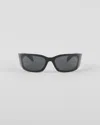 Prada Symbole Sunglasses In Slate Gray Lenses