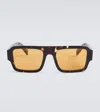 Prada Square Sunglasses In Braun