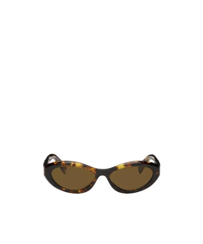 Prada Sympole Full-frame Sunglasses In Brown