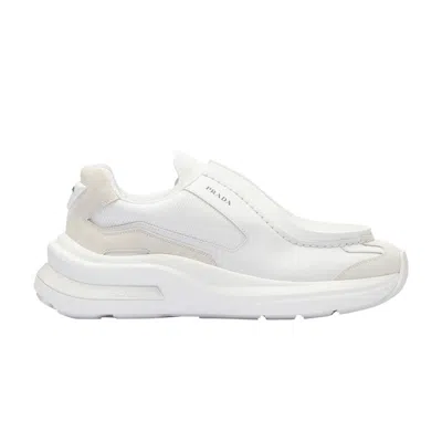 Pre-owned Prada Systeme Brushed Leather Sneaker 'white'
