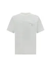 Prada Re-nylon And Jersey T-shirt In White