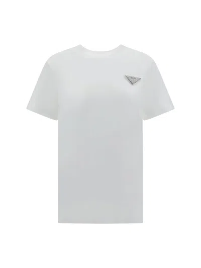 Prada T-shirt In Bianco