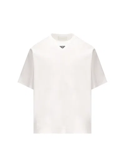 Prada T-shirt And Polo Shirt In Neutral