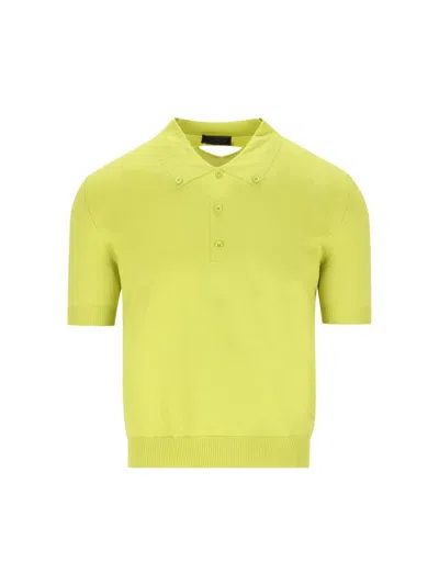 Prada T-shirt And Polo Shirt In Green
