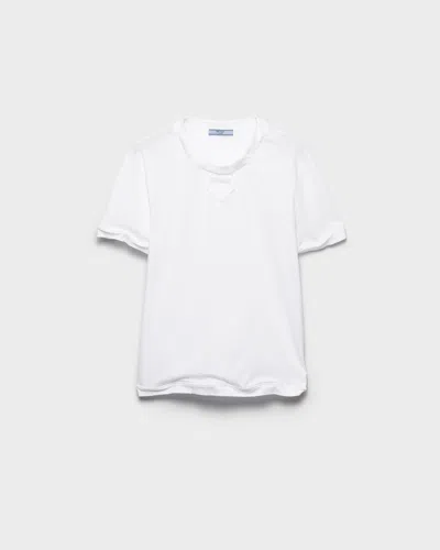 PRADA COTTON JERSEY T-SHIRT