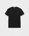 Prada Black T-shirt With Triangle Logo In Black