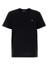 Prada Cotton Crew-neck T-shirt In Black