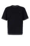 Prada Midnight T-shirt With Short Sleeves In Blue