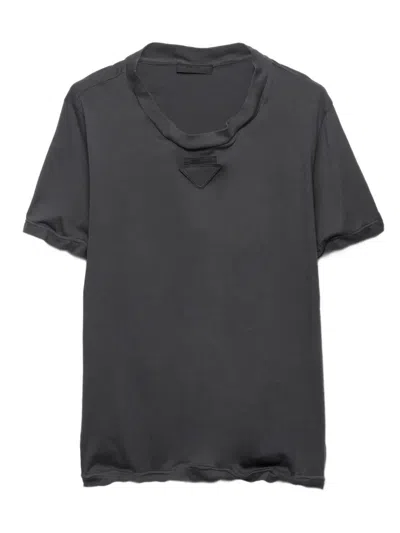 Prada T-shirt In Gray