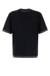 Prada Midnight T-shirt With Short Sleeves In Black