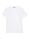 Prada Triangle Logo Cotton T-shirt In White