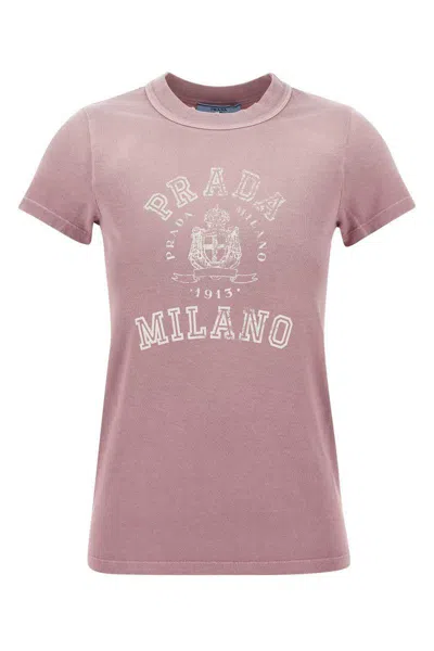 Prada T-shirt In Pink