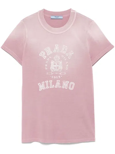 Prada T-shirt In Pink