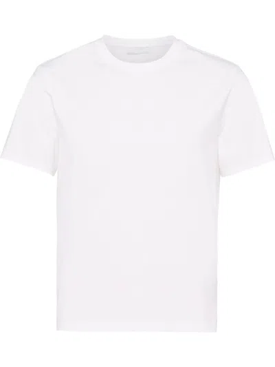 PRADA T-SHIRT ROUND NECK WHITE