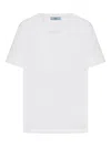 Prada Cotton Jersey T-shirt In White