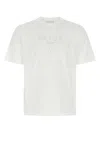 Prada Men's Cotton T-shirt With Logo In White
