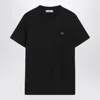 Prada Womens Black Brand-plaque Short-sleeved Cotton-jersey T-shirt In Animal Print