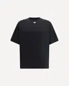 Prada Triangle-logo Cotton T-shirt In Black