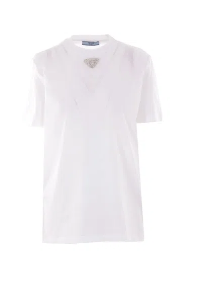 Prada T-shirts And Polos In White