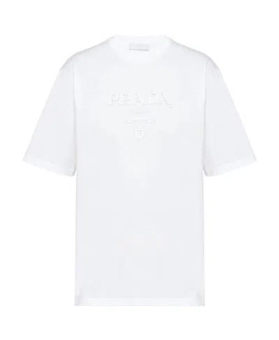 Prada T-shirts & Tops In Bianco