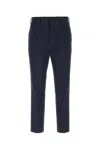 Prada Wool Stretch Pant With Pockets And Loops In Black