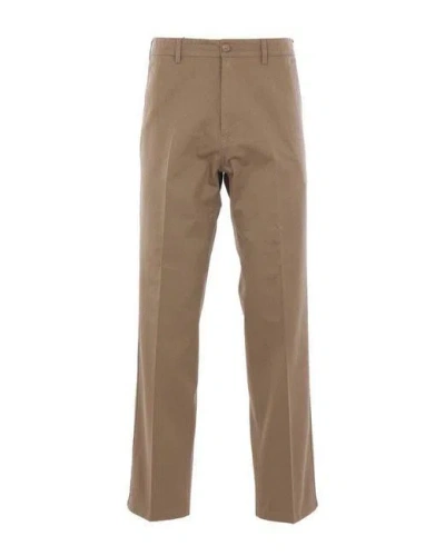 Prada Tailored Chino Trousers For Men In Brown