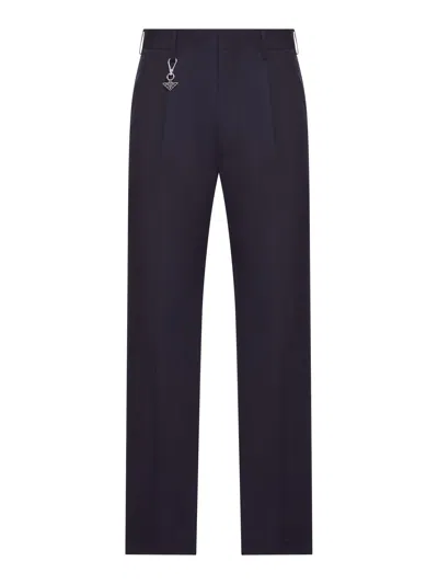 PRADA TAILORED COTTON POPLIN TROUSERS