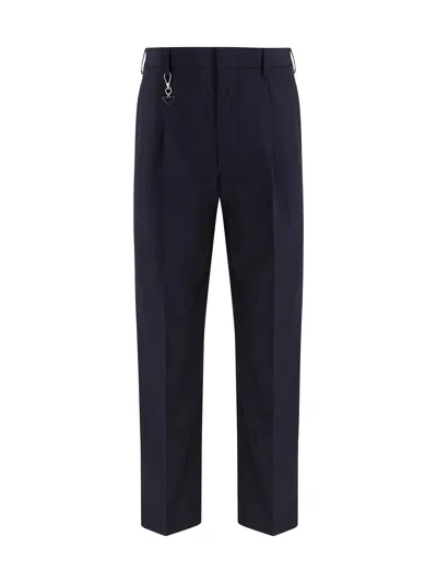 PRADA TAILORED COTTON POPLIN TROUSERS