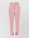 Prada Tailored High Waist Trousers With Ankle Slits