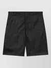Prada Tailored Pants Belt Loops Side Pockets In Black