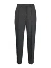 Prada Dark Grey Slim Fit Pant In Gray