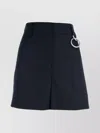 Prada Tailored Shorts Featuring Ring Detail In Black
