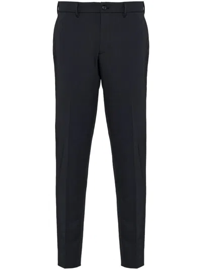 Prada Tailored Skinny-cut Trousers In Nero