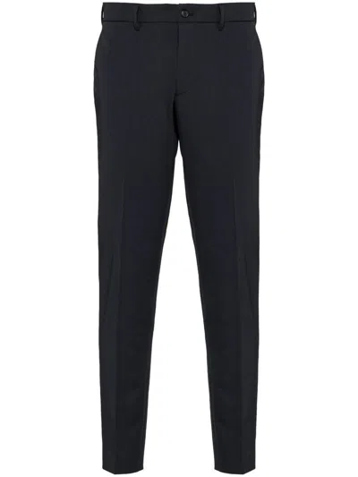 Prada Tailored Slim-fit Trousers In Black