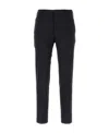 Prada Sling-inserted Bag Casual Trousers In Blue