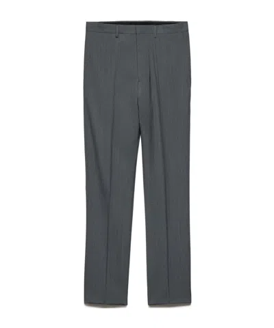 Prada Tailored Straight-leg Pants In Gray