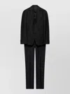 Prada Single-breasted Dress In Anthracite Gray Wool And Cashmere In Black