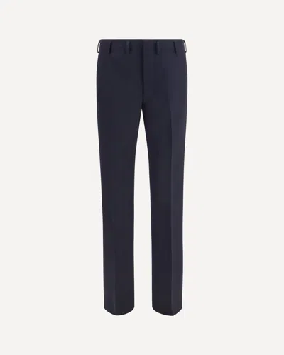 Prada Tailored High-waist Wool Trousers In Black