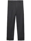 Prada Tailored Wool Trousers In Grau