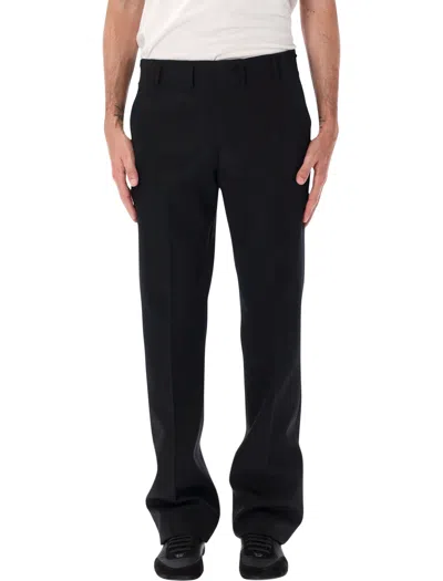 Prada Tailored Wool Trousers In Black