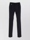 Prada Tailored Wool Trousers With Pleats And Pockets In Black