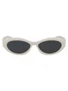 Prada Talc Acetate Sunglasses In White