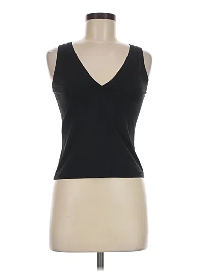 Pre-owned Prada Tank Top Black Plunge Neckline Tops