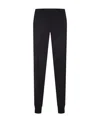 Prada Tapered Cotton Trousers In Black