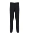 Prada Tapered Tailored Trousers In Blue